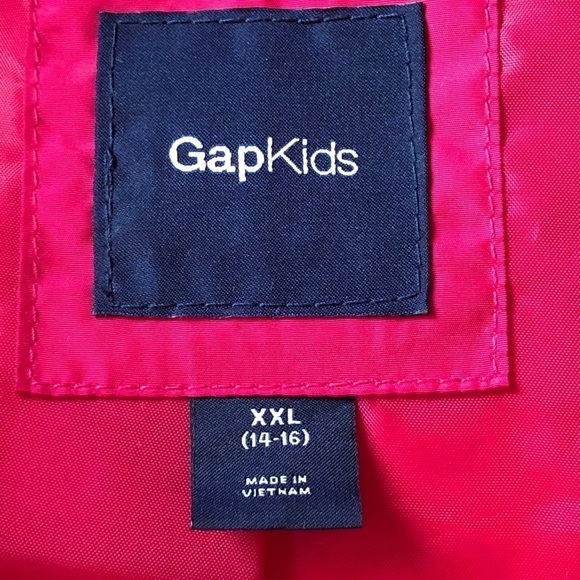 Gap Girls Winter Vest Pink Puffer XXL Size 14/16 - Picture 4 of 6